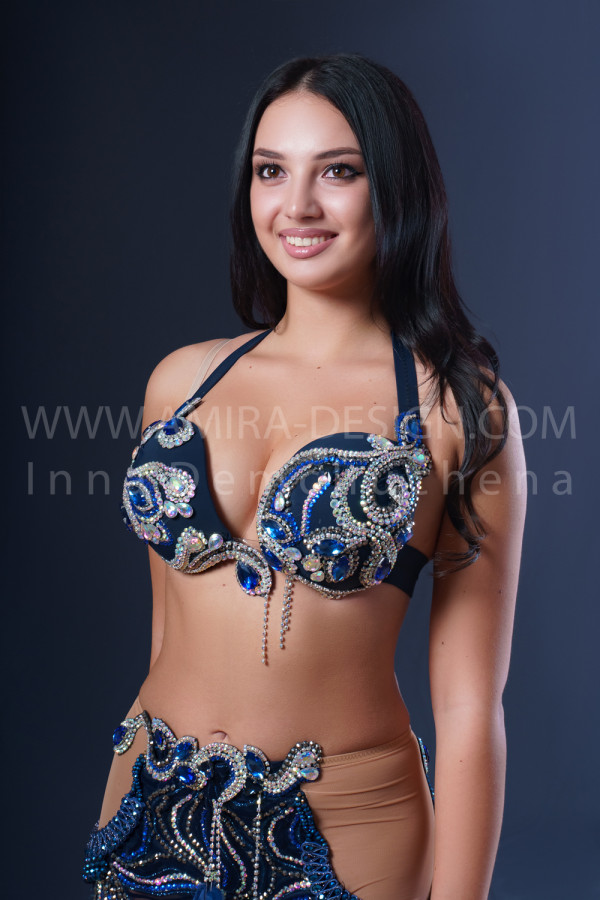 Professional bellydance costume (classic 186a)